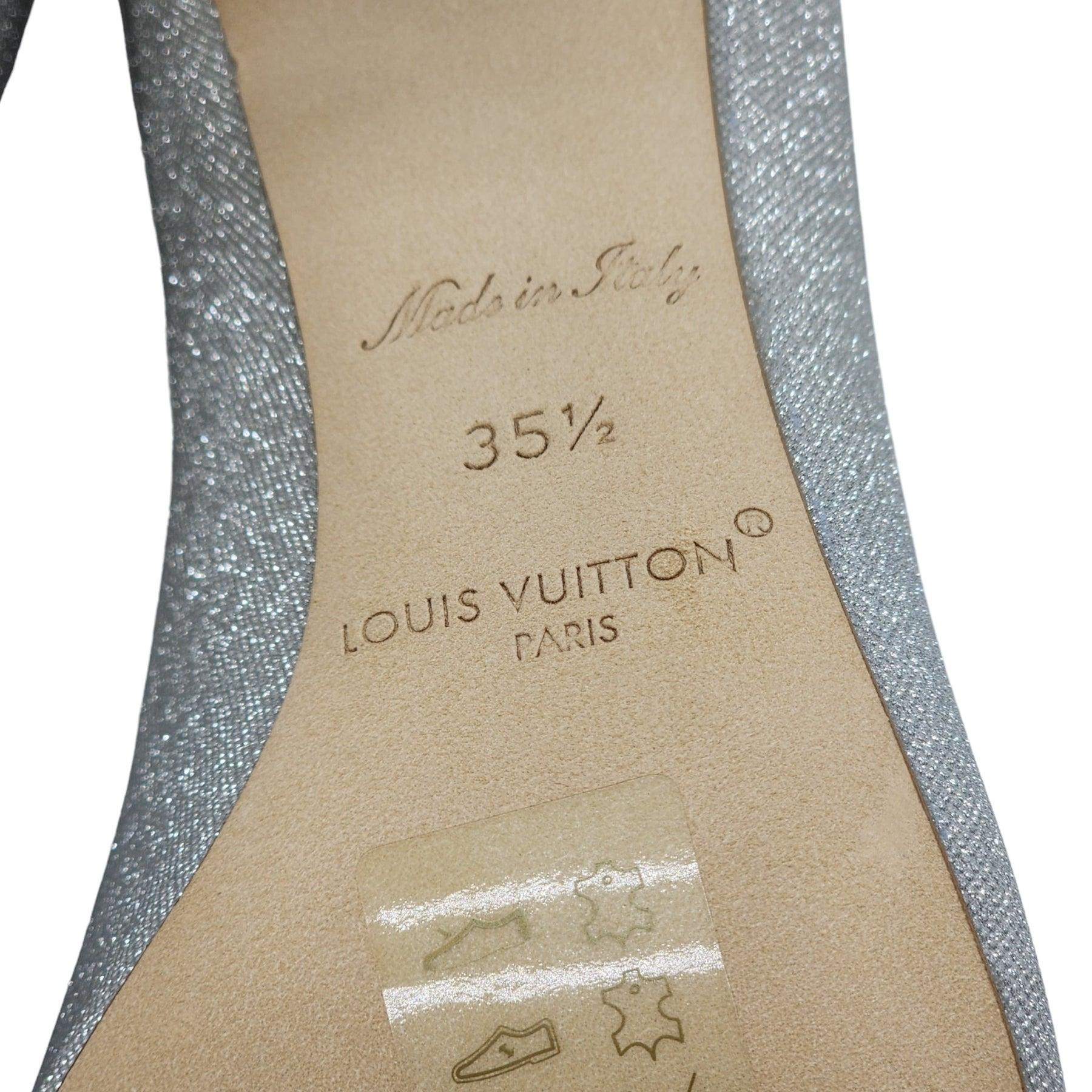 Louis Vuitton Blossom Pumps Glitter in Argento - 5,5 in vendita 2