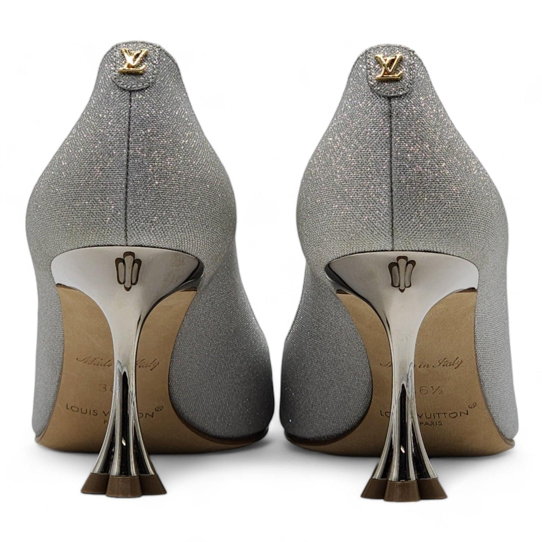 Donna Louis Vuitton Blossom Pumps Glitter in Argento - 5,5 in vendita