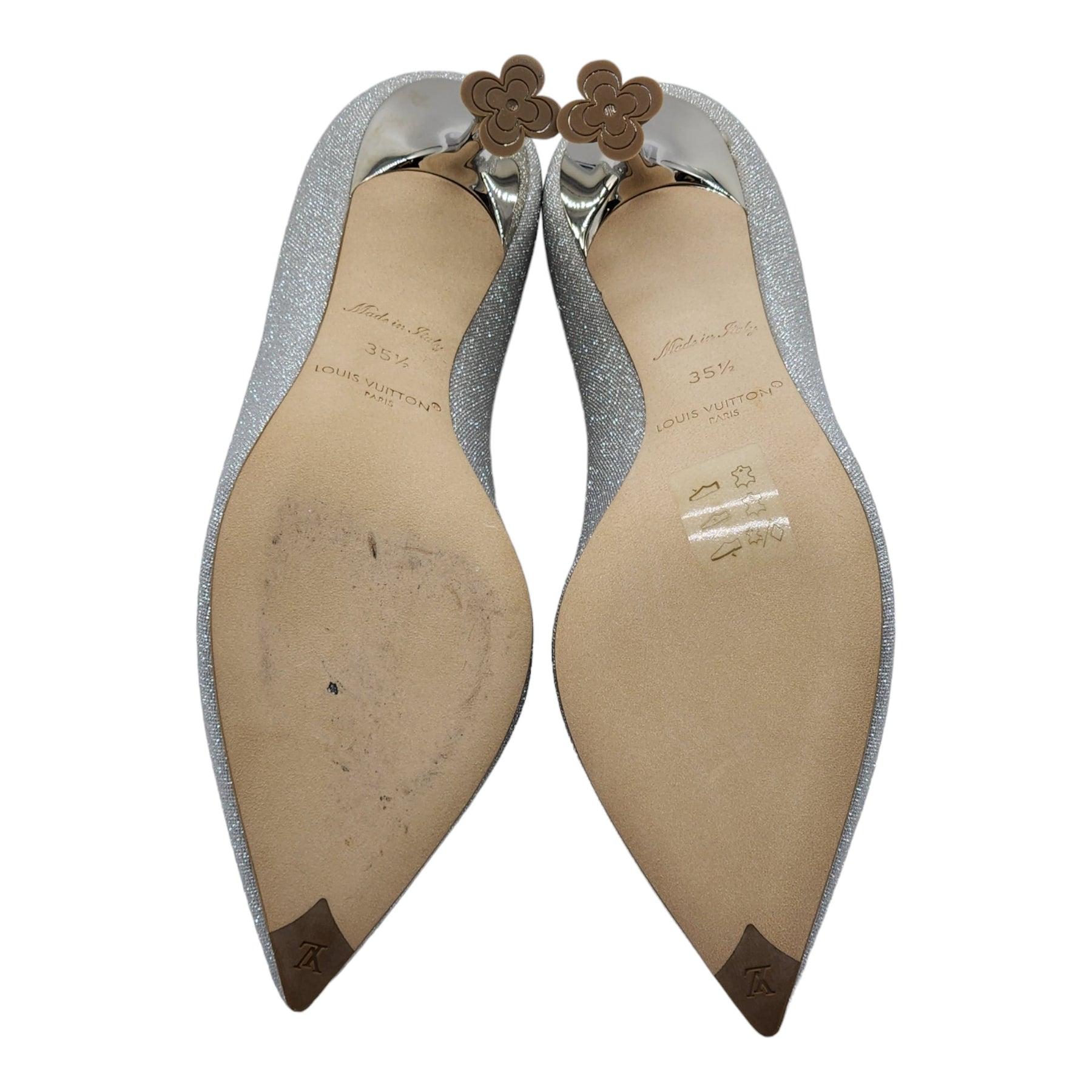 Louis Vuitton Blossom Pumps Glitter in Argento - 5,5 in vendita 1