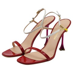 Sandali Blossom di Louis Vuitton in pelle rossa - 11