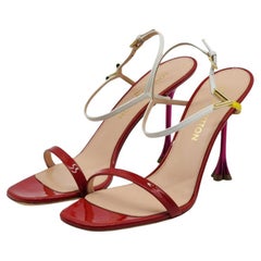Sandali Blossom Louis Vuitton in pelle rossa
