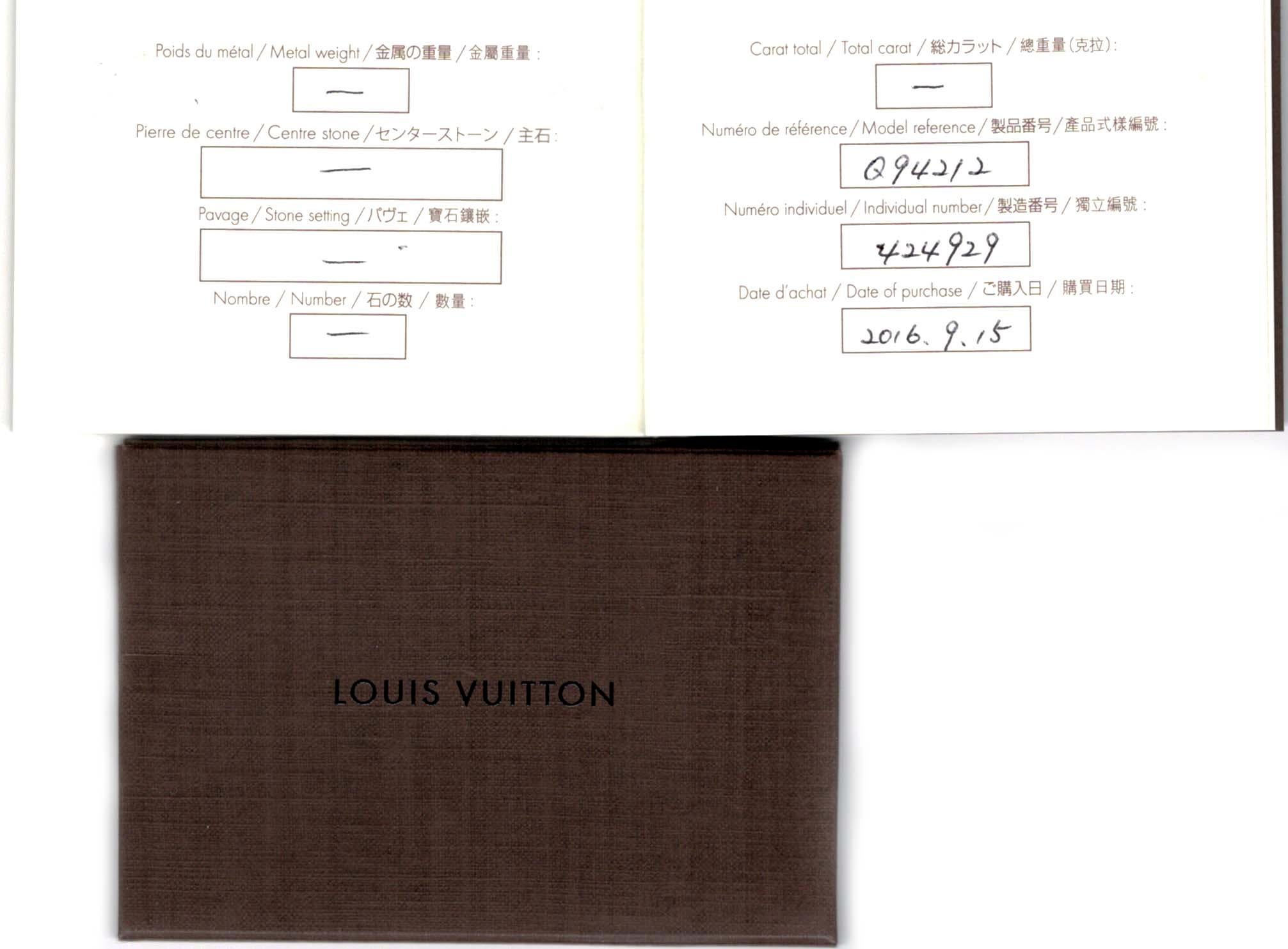 Taille brillant Louis Vuitton, collier sautoir fleuri en or rose 18 carats, diamants et nacre en vente
