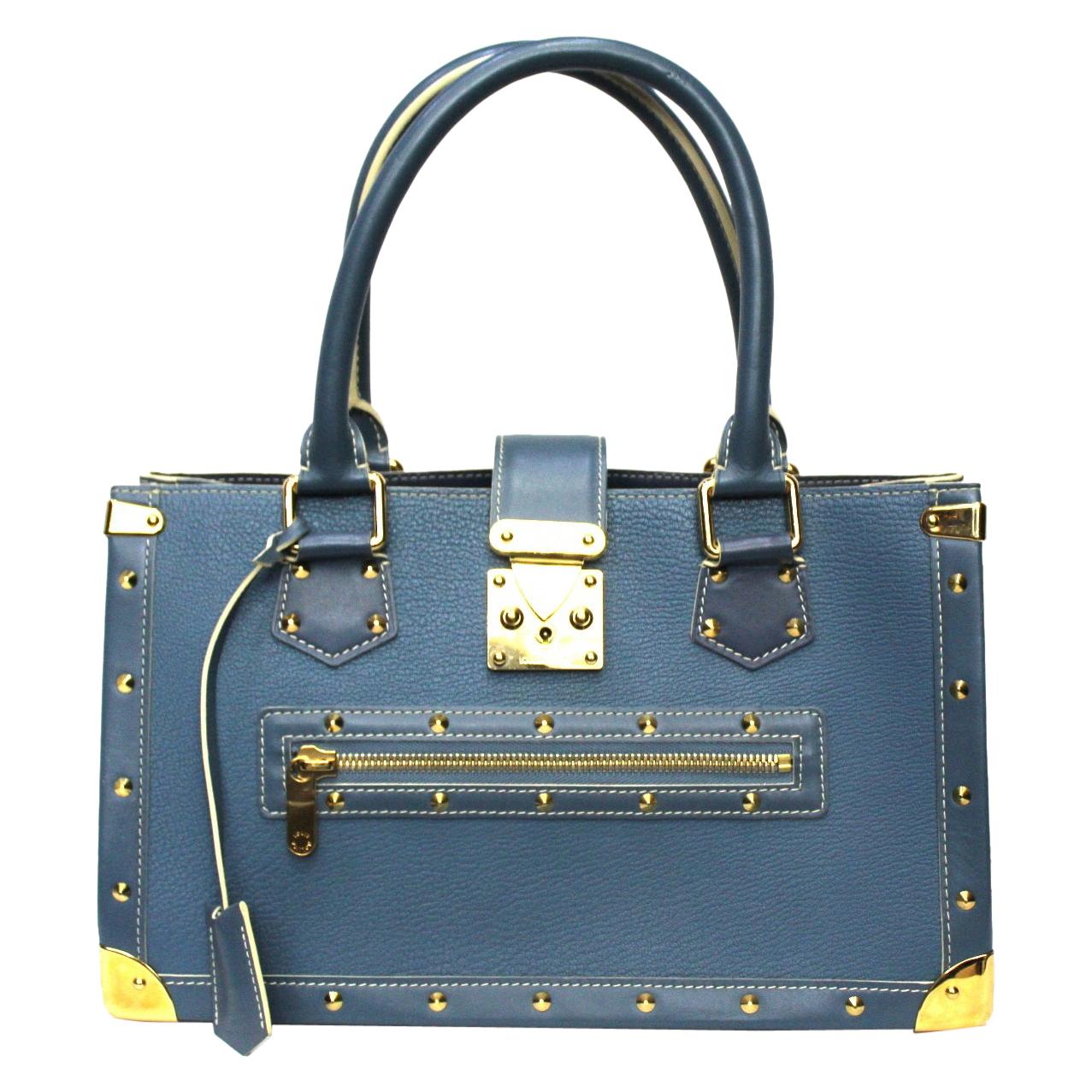 Louis Vuitton Blu Leather Suhali le Fabuleaux Bag