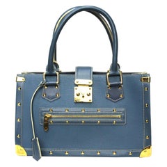 Louis Vuitton Blu Leather Suhali le Fabuleaux Bag