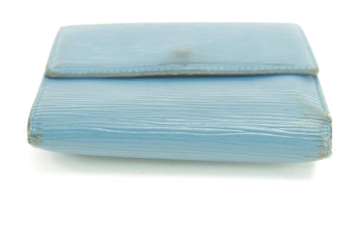 Portafoglio Louis Vuitton Blu 19lk0110 Epi Toledo Trifold Compact Elise 7
