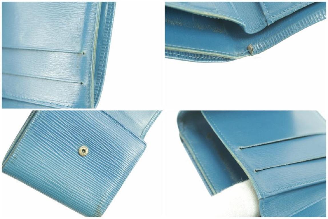 Portafoglio Louis Vuitton Blu 19lk0110 Epi Toledo Trifold Compact Elise 2