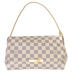 Louis Vuitton Blue and Cream Damier Azur Canvas Favorite MM