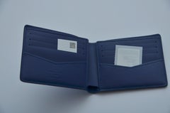 Louis Vuitton Blue Bandana Slender Wallet Leather  Brand New