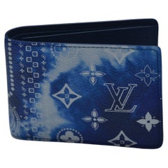 Louis Vuitton Blue Bandana Slender Wallet Leather  Brand New