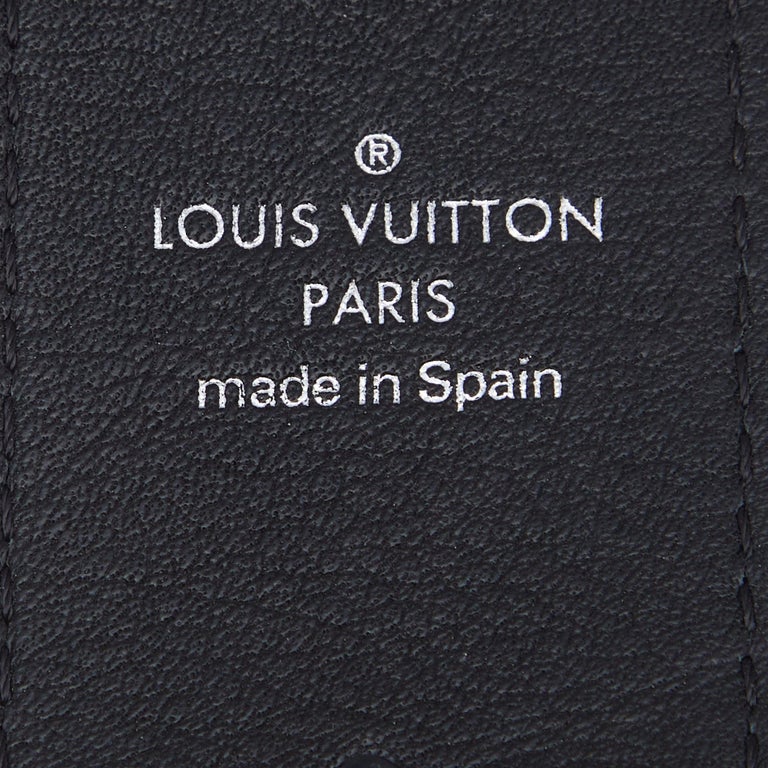 LOUIS VUITTON Strap Epi Bandouliere Shoulder Strap Blue, White and black
