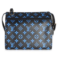 Louis Vuitton Blue Black Monogram Canvas Speedy Amazon PM