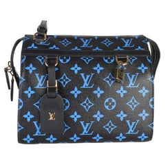 Louis Vuitton Blue Black Monogram Canvas Speedy Amazon PM