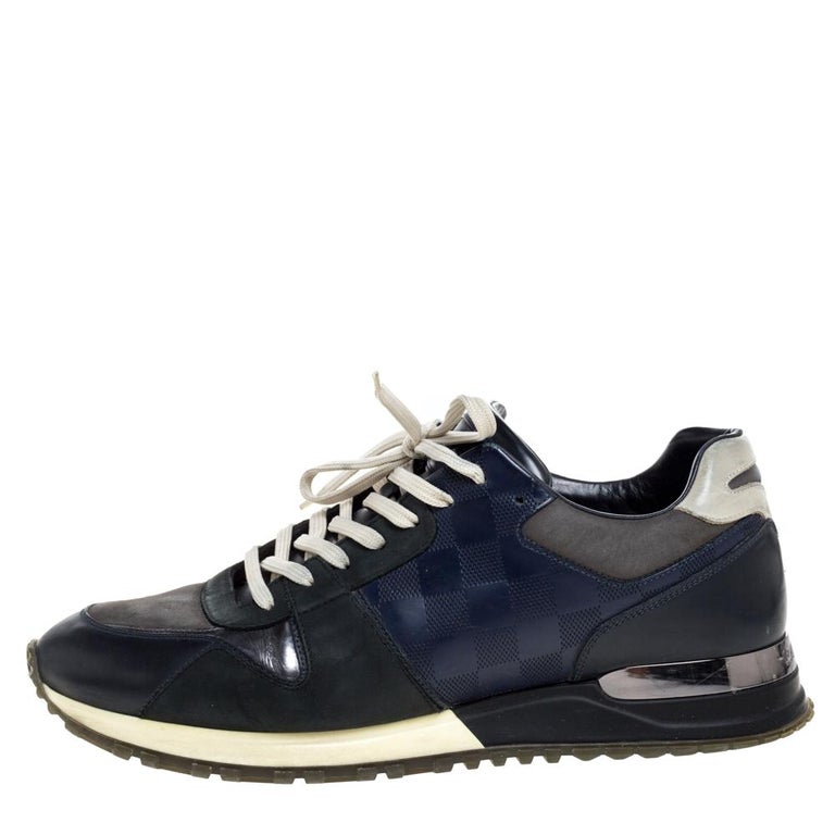 Louis Vuitton Men's Blue & Black Leather Zig Zag Sneaker – Luxuria & Co.