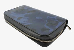 Louis Vuitton Blue Camo Damier Cobalt Canvas Leather Zippy XL Wallet