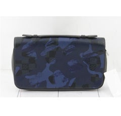 Louis Vuitton Blue Camo Damier Cobalt Canvas Leather Zippy XL Wallet