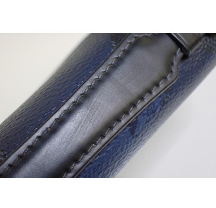 Louis Vuitton Blue Camo Damier Cobalt Canvas Leather Zippy XL Wallet 2