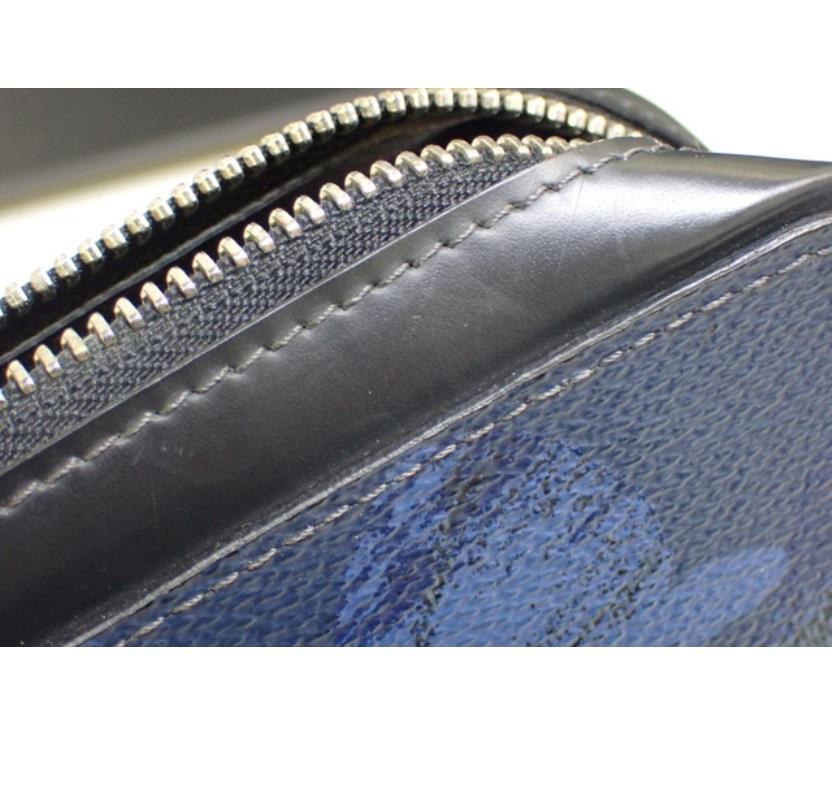 Louis Vuitton Blue Camo Damier Cobalt Canvas Leather Zippy XL Wallet 3