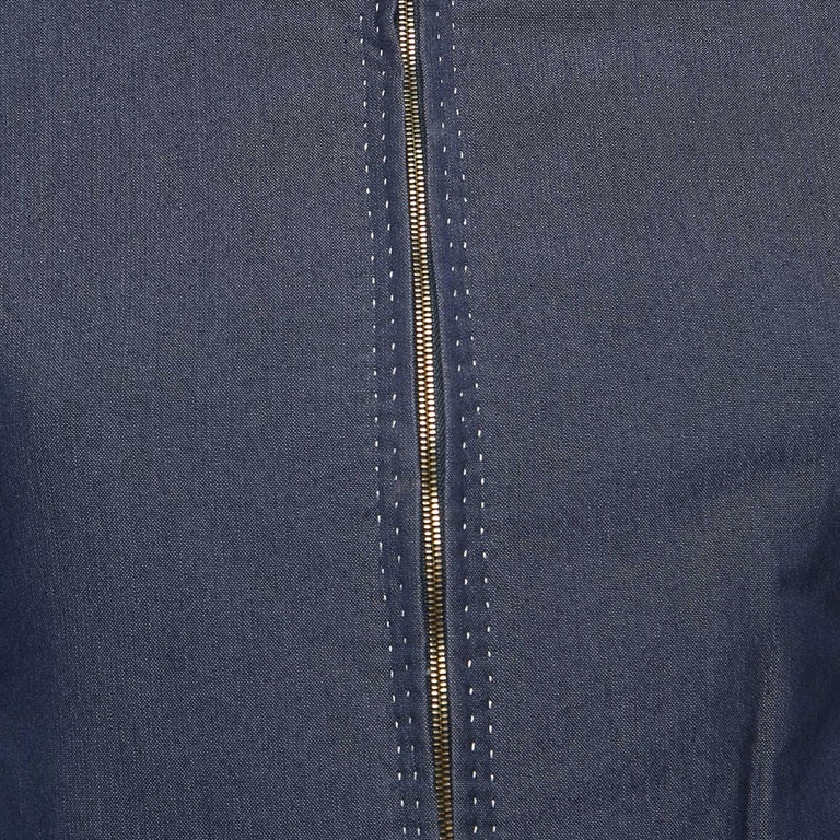 Louis Vuitton Zip Front Chambray Jacket