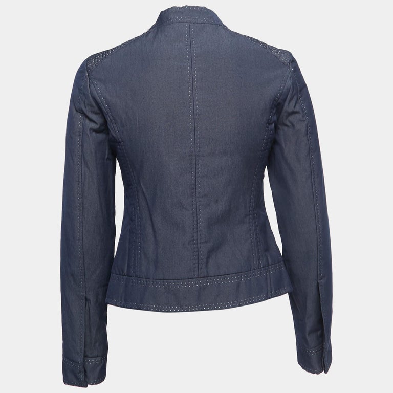 Louis Vuitton Blue Denim Jacket - 4 For Sale on 1stDibs