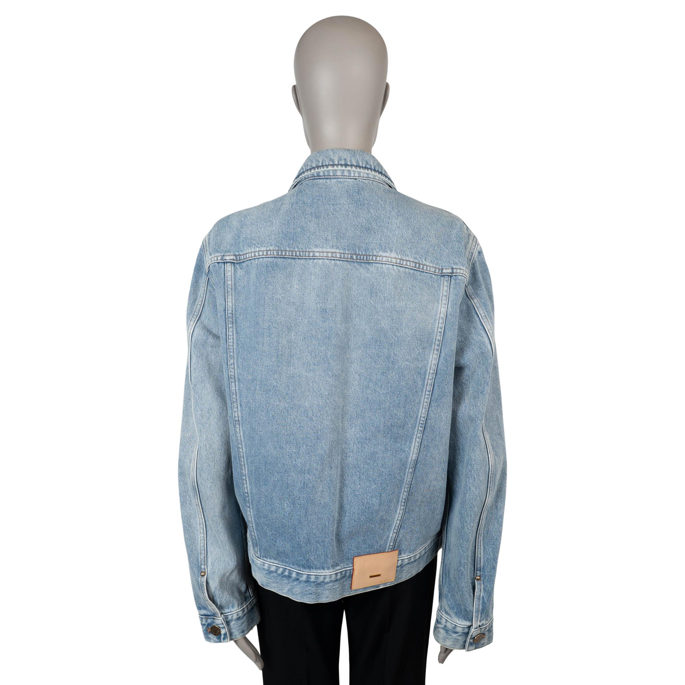 LOUIS VUITTON blue cotton 2020 STAPLES EDITION DNA DENIM Jacket 50