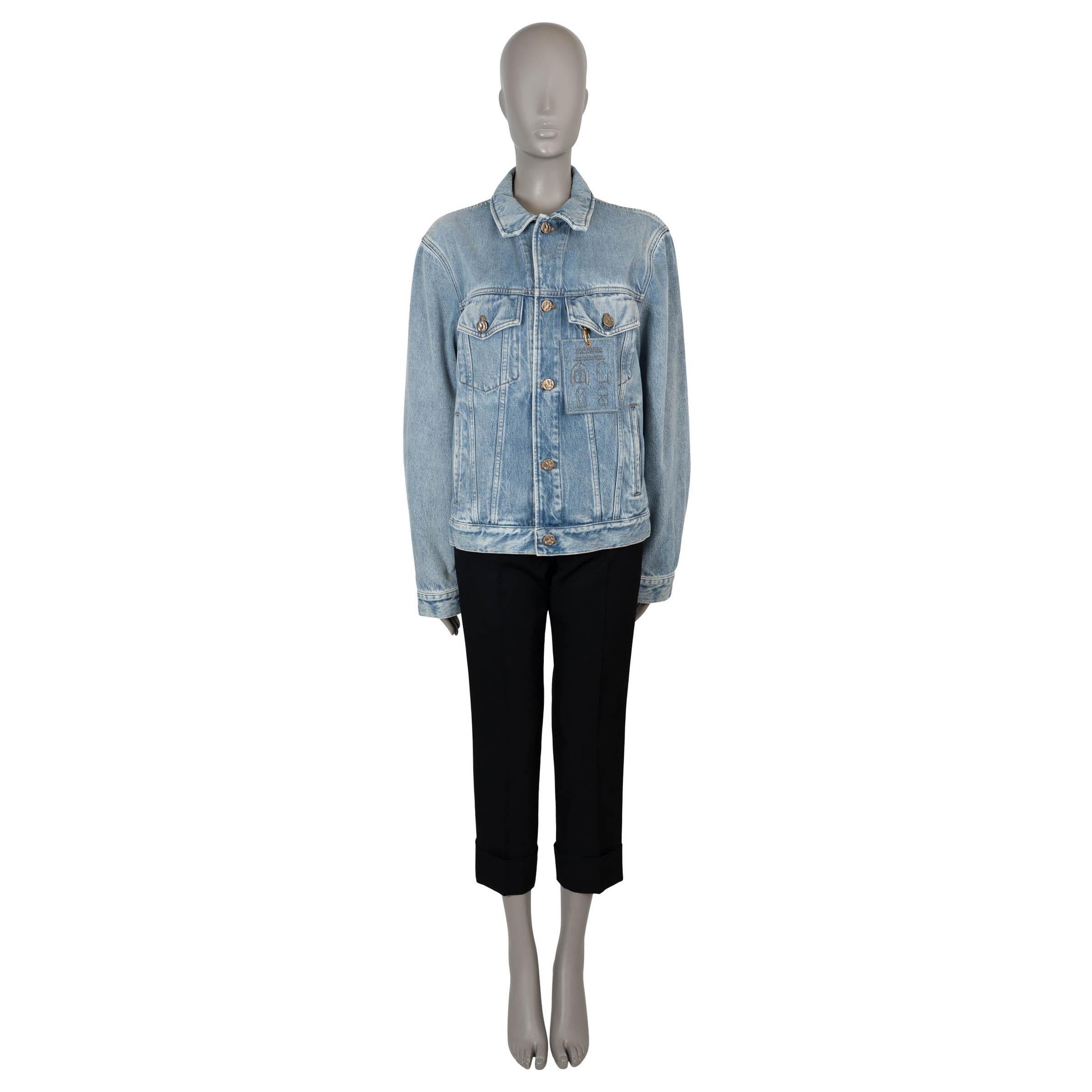 LOUIS VUITTON blue cotton 2020 STAPLES EDITION DNA DENIM Jacket 50