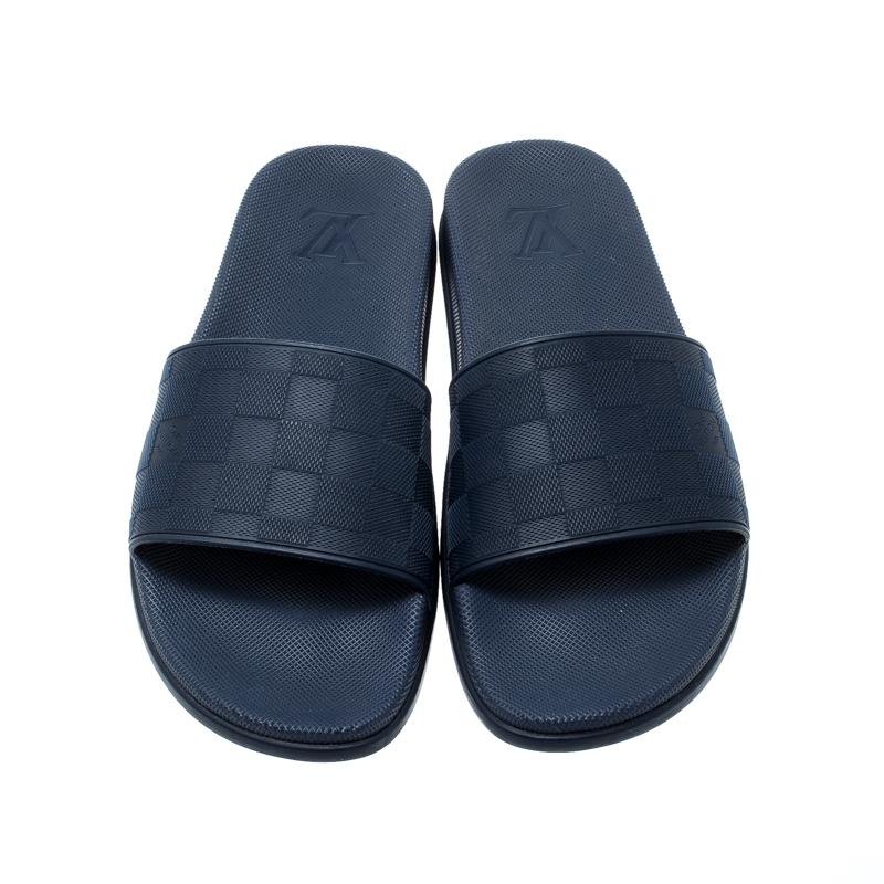 Louis vuitton damier slides on sale