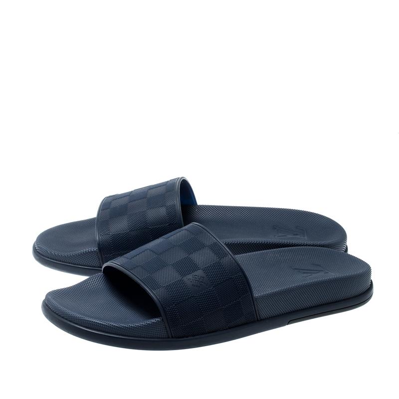 Louis vuitton online checkered slides