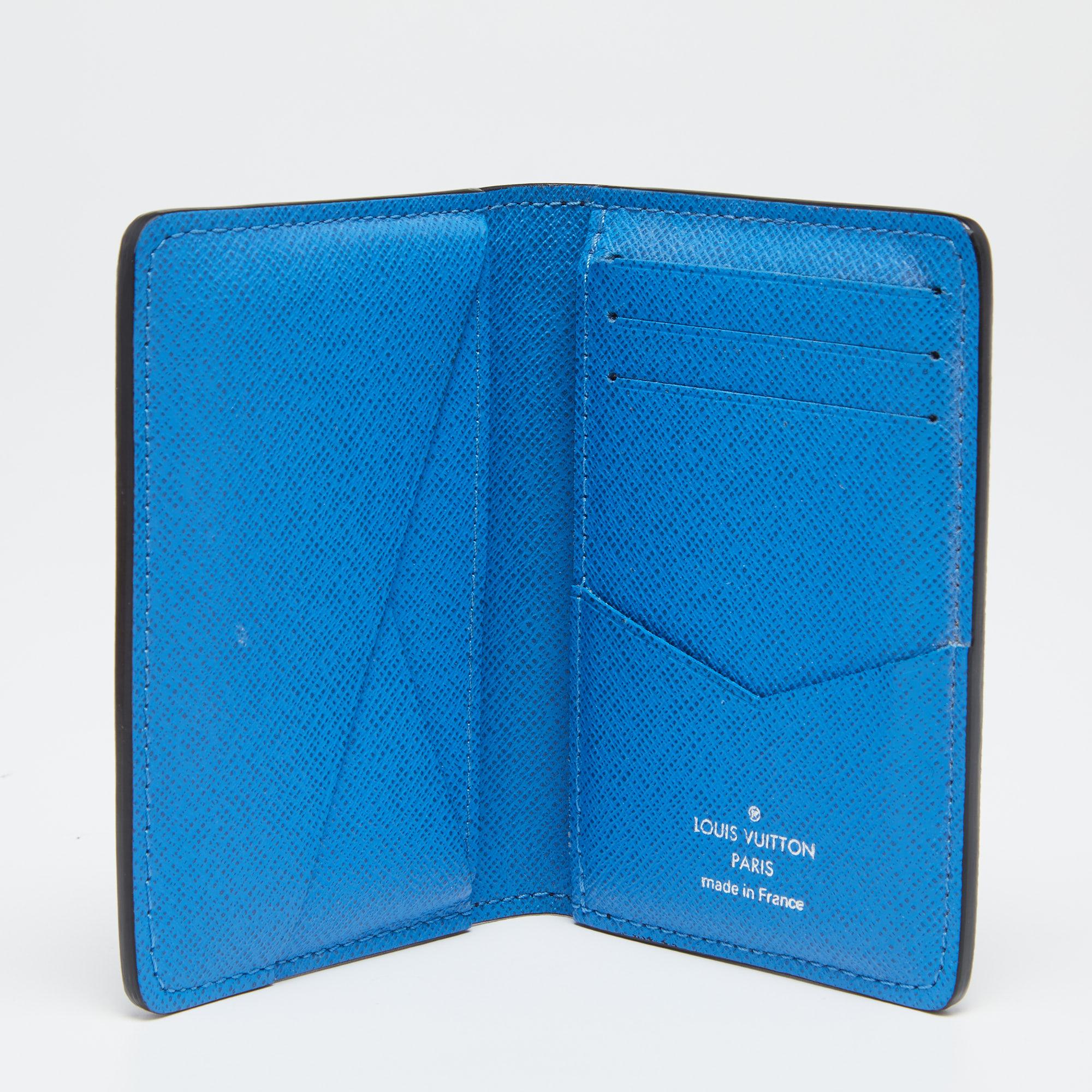 Louis Vuitton Blue Damier Graphite Giant Canvas Pocket Organiser 1