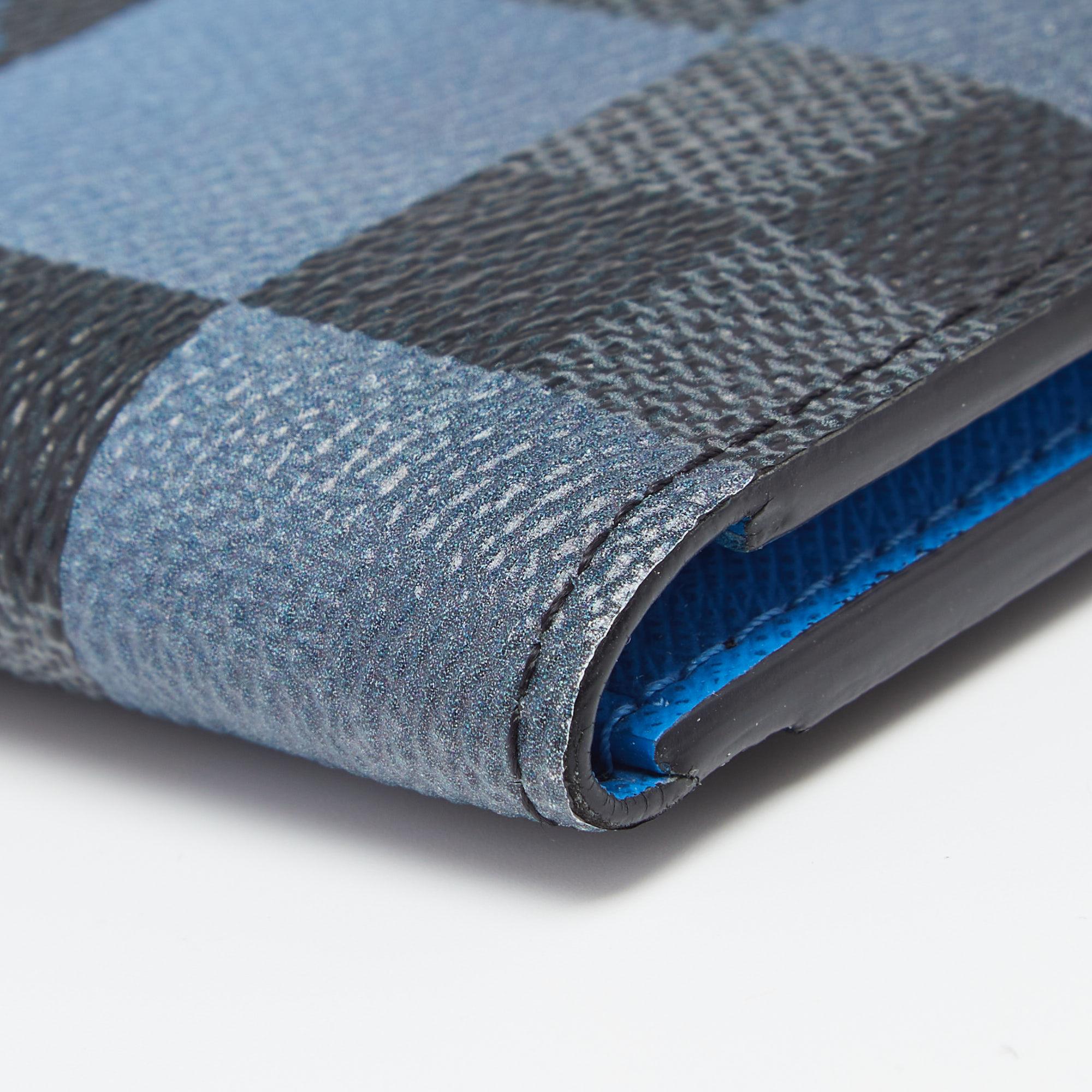 Louis Vuitton Blue Damier Graphite Giant Canvas Pocket Organiser 2