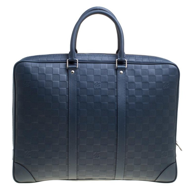 Louis Vuitton infini blue leather is gorgeous