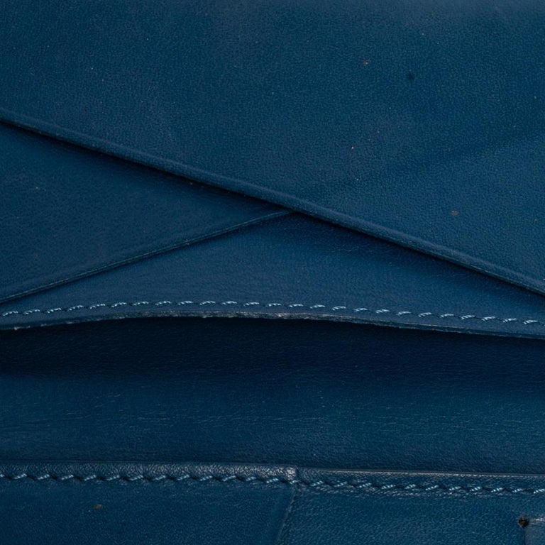 Louis Vuitton Blue Damier Infini Leather Slender Wallet - Yoogi's