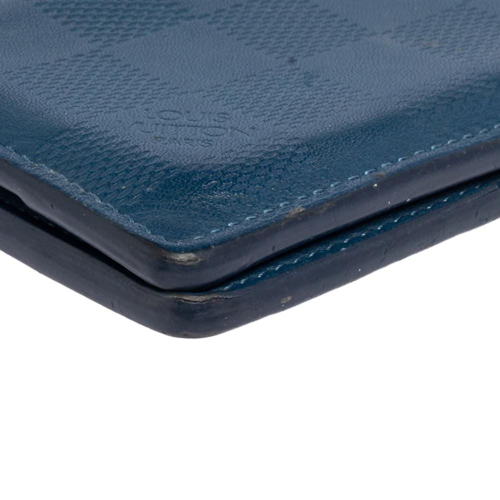 Louis Vuitton Blue Damier Infini Leather Slender Wallet 2