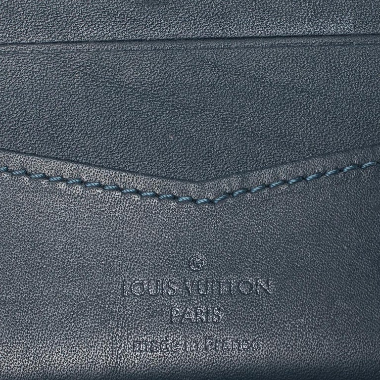 Louis Vuitton Blue Damier Infini Leather Slender Wallet Louis Vuitton