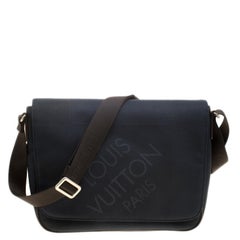 Louis Vuitton Blue/Dark Brown Damier Canvas Geant Messenger Bag