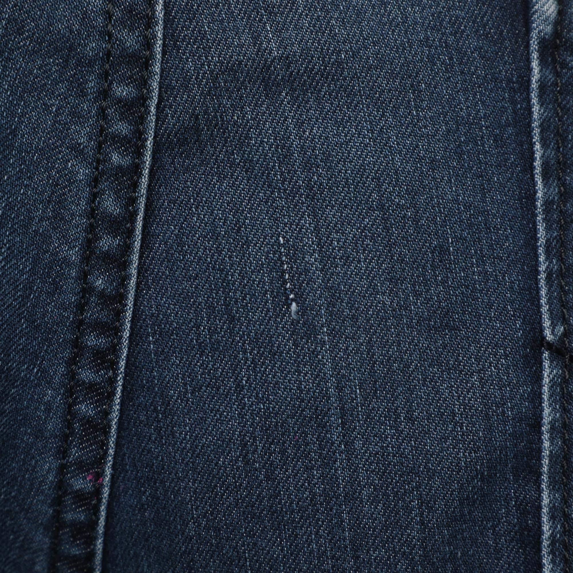 Louis Vuitton Blue Denim Jeans XL In Fair Condition For Sale In Dubai, Al Qouz 2