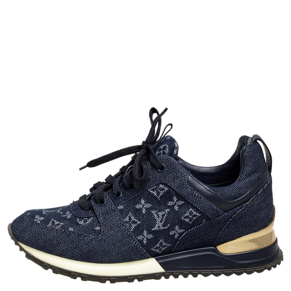 louis vuitton run away sneaker blue