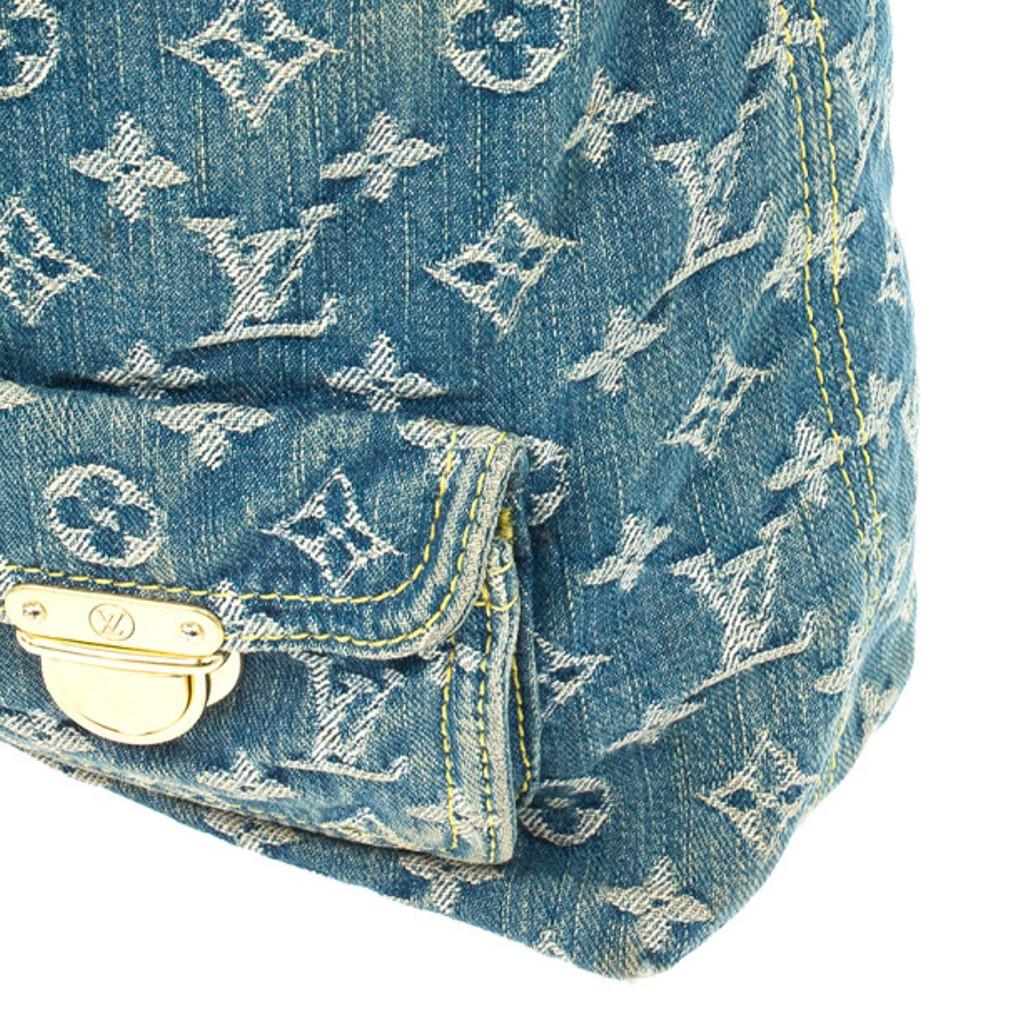 Louis Vuitton Blue Denim Monogram Baggy GM Bag 5