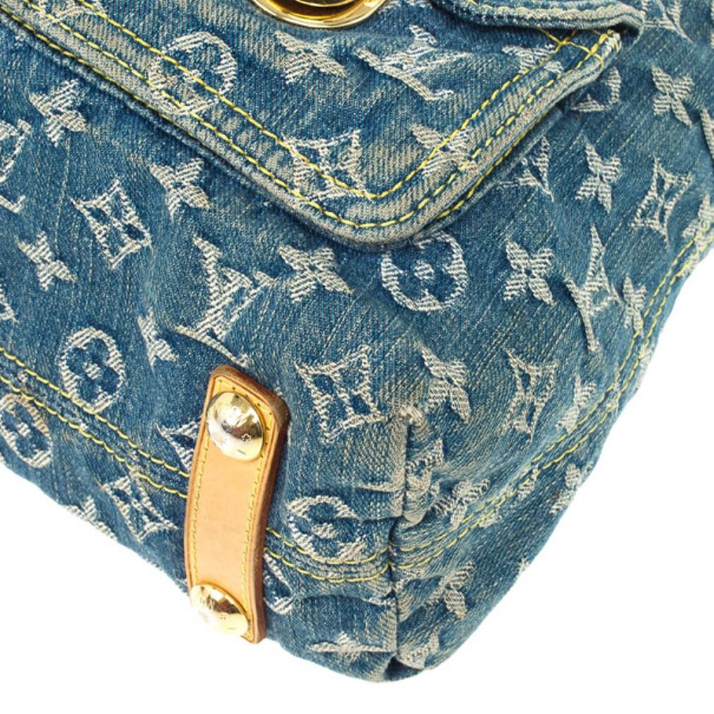 Louis Vuitton Blue Denim Monogram Baggy GM Bag 10