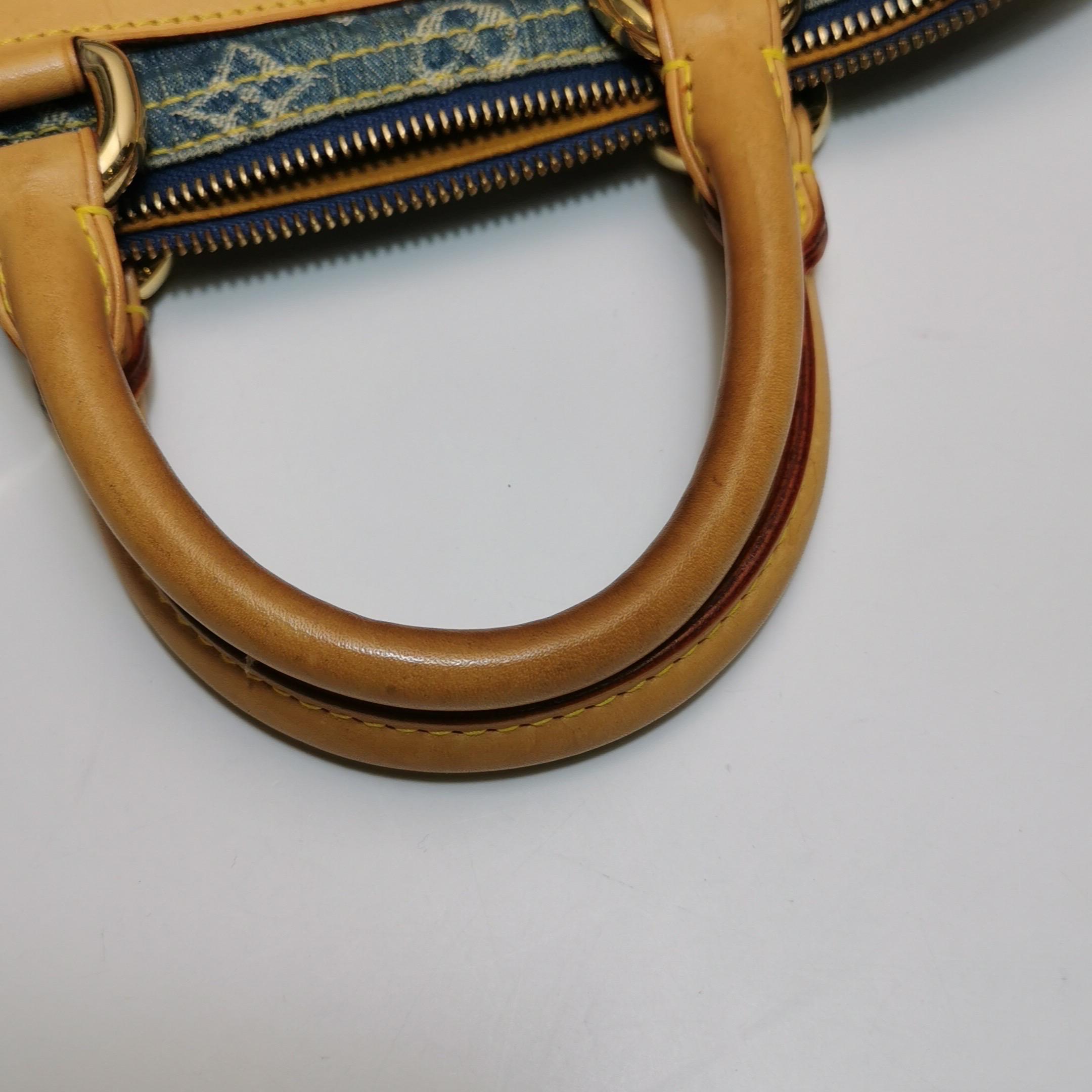 Louis Vuitton Blue Denim Neo Speedy Boston Bag 8