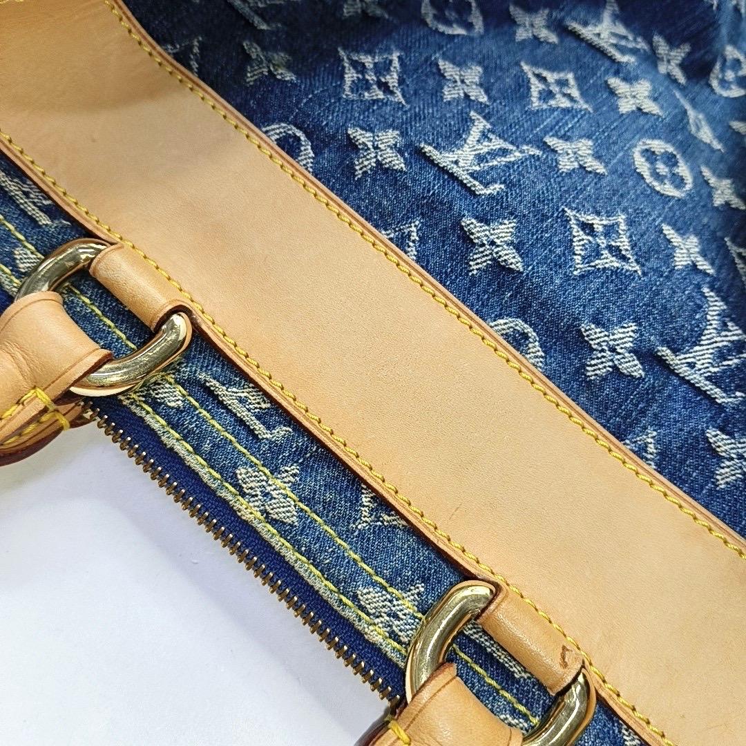 Louis Vuitton Blue Denim Neo Speedy Boston Bag For Sale 10