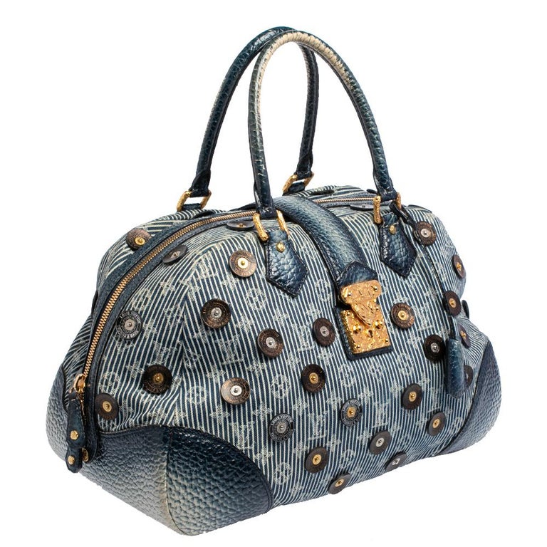 Louis Vuitton (French, B. 1854) Polka Dot Bowly Denim Handbag sold at  auction on 28th July