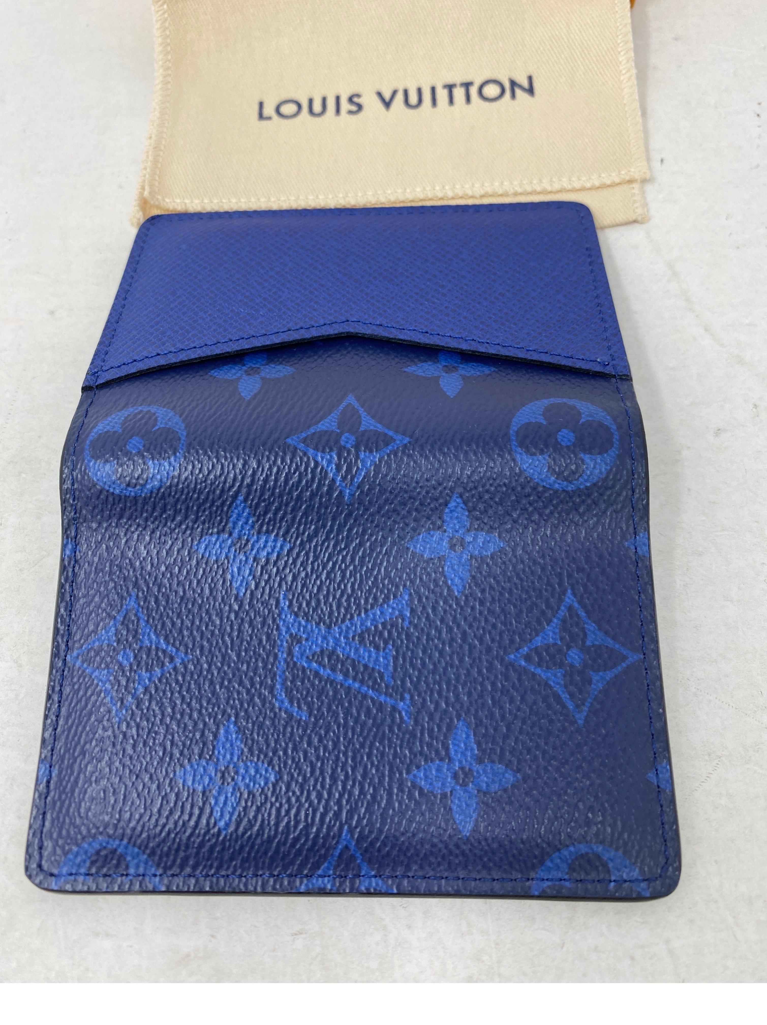 Louis Vuitton Blue Eclipse Wallet In New Condition In Athens, GA