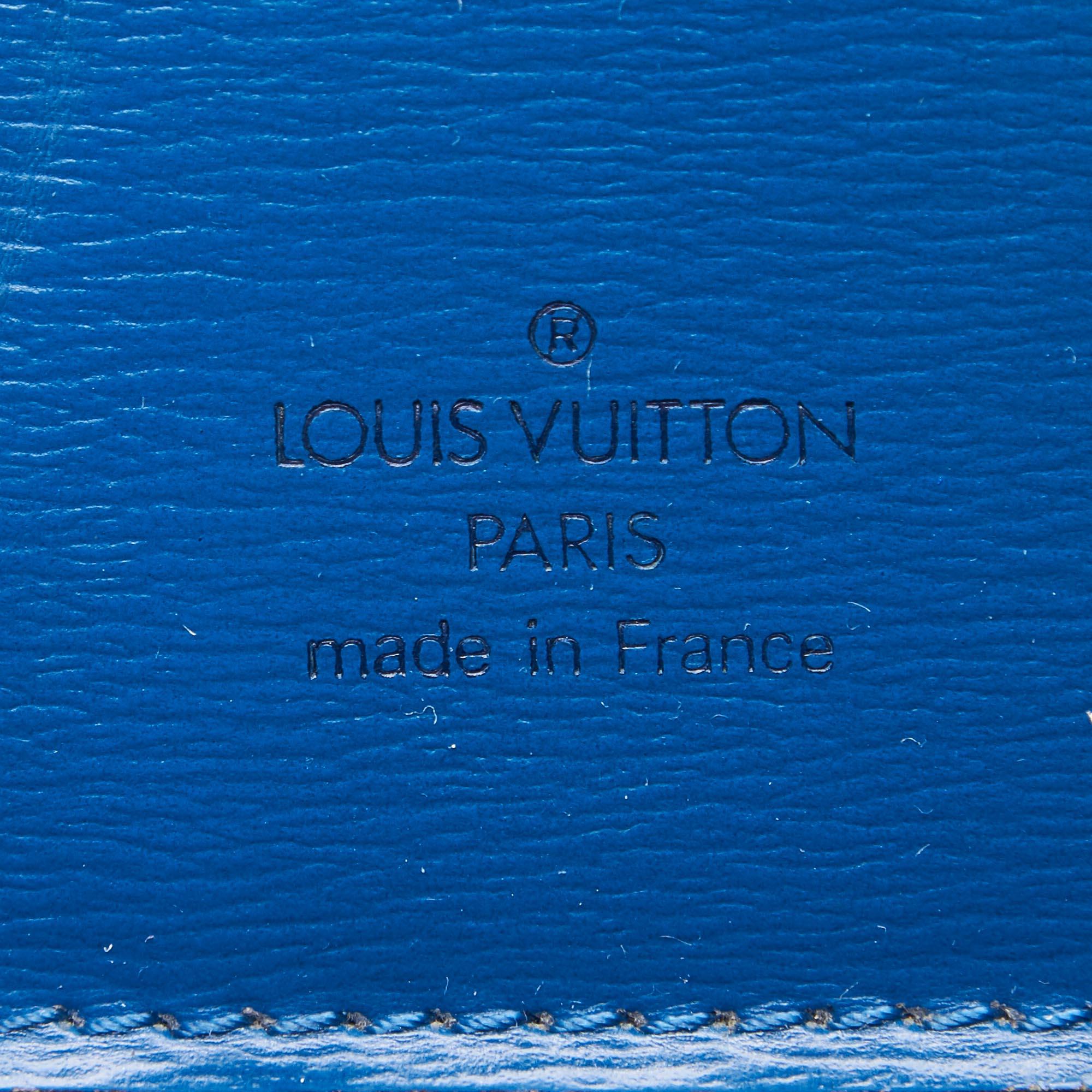 Louis Vuitton Blue Epi Cluny im Angebot 1
