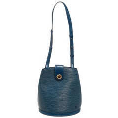 Louis Vuitton Blue Epi Cluny