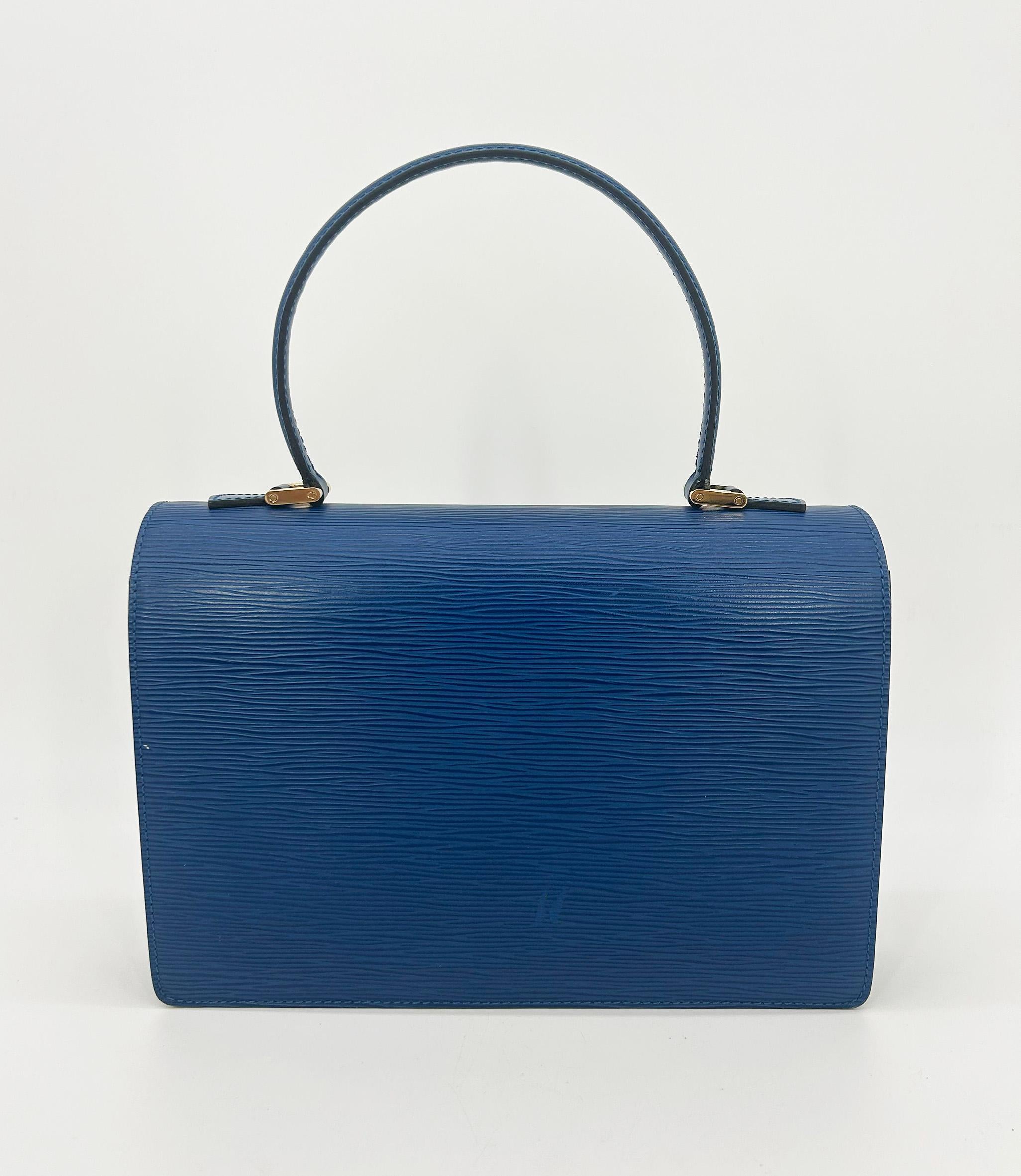 Bleu Sac Louis Vuitton Epi Condorde bleu en vente