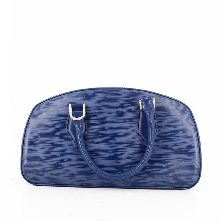 Women's or Men's Louis Vuitton Blue Epi Handbag For Sale