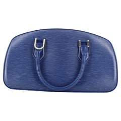 Used Louis Vuitton Blue Epi Handbag