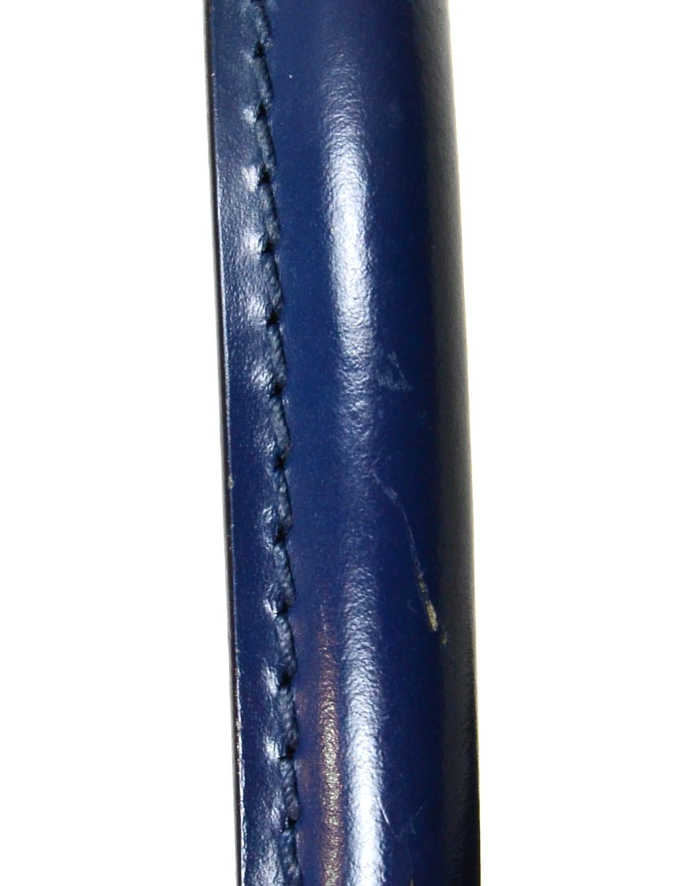 Louis Vuitton Blue Epi Leather Alma BB Crossbody Bag 9