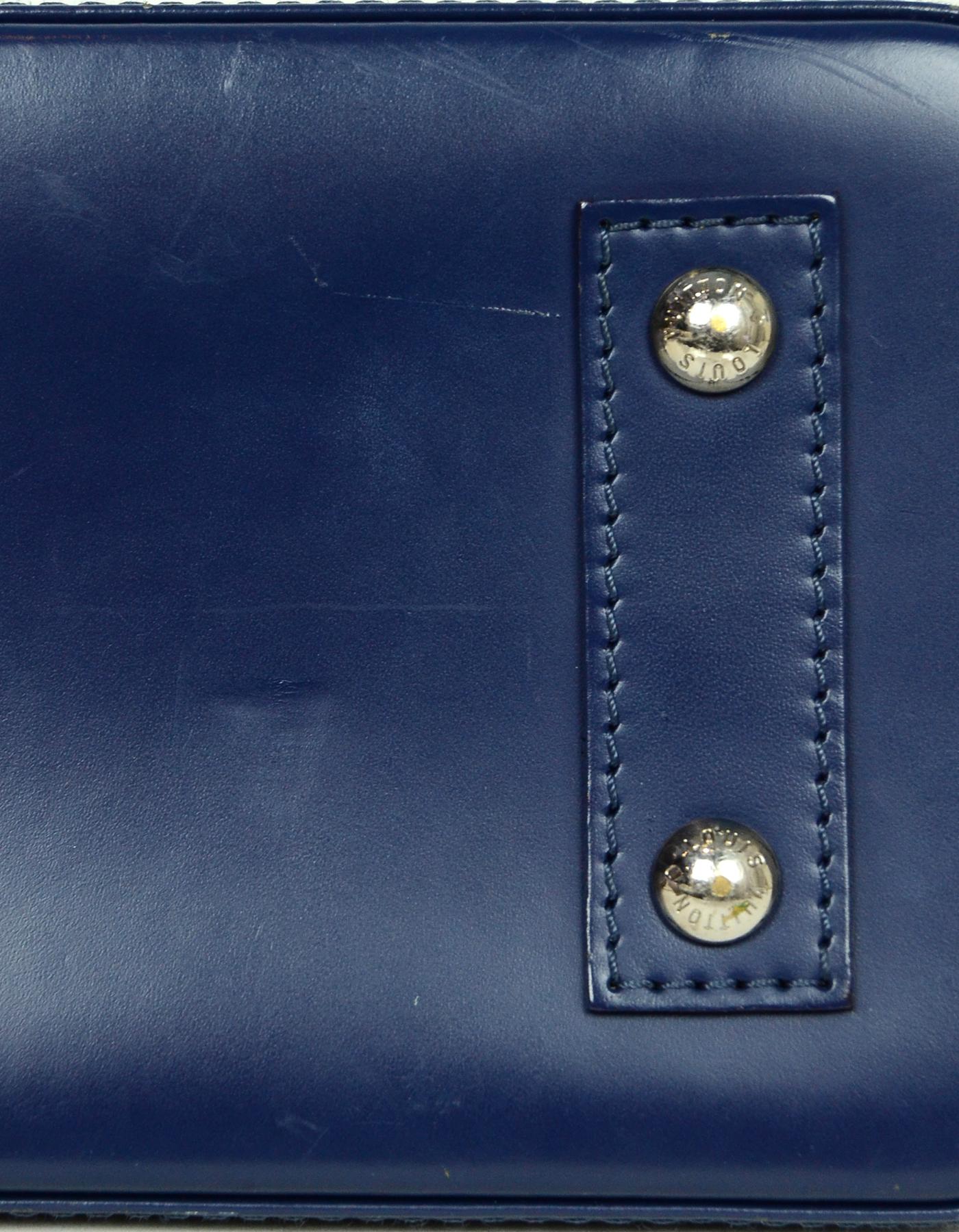 Louis Vuitton Blue Epi Leather Alma BB Crossbody Bag 2