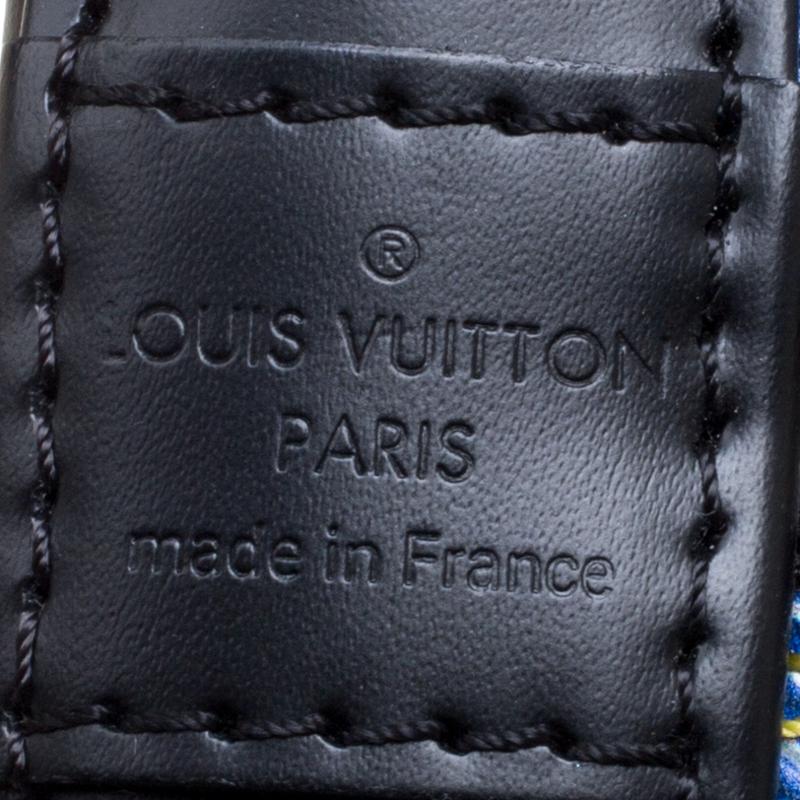 Louis Vuitton Blue Epi Leather Azteque Alma PM Bag 4